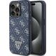 Guess Guess GUHCP15LPG4GPB iPhone 15 Pro 6.1" niebieski/blue hardcase 4G Triangle Metal Logo