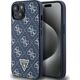 Guess Guess GUHCP15MPG4GPB iPhone 15 Plus / 14 Plus 6.7" niebieski/blue hardcase 4G Triangle Metal Logo