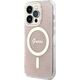 Guess Guess GUHMP15LH4STP iPhone 15 Pro 6.1" rózowy/pink hardcase IML 4G MagSafe