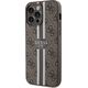 Guess Guess GUHMP15XP4RPSW iPhone 15 Pro Max 6.7" brązowy/brown hardcase 4G Printed Stripes MagSafe