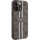 Guess Guess GUHMP15XP4RPSW iPhone 15 Pro Max 6.7" brązowy/brown hardcase 4G Printed Stripes MagSafe