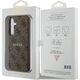 Guess Guess GUHMS24SG4GFRW S24 S921 brązowy/brown hardcase 4G Collection Leather Metal Logo MagSafe