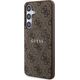 Guess Guess GUHMS24SG4GFRW S24 S921 brązowy/brown hardcase 4G Collection Leather Metal Logo MagSafe