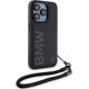 BMW Etui BMW BMHCP15L23RMRLK Apple iPhone 15 Pro hardcase Signature Leather Wordmark Cord czarny/black