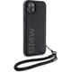 BMW Etui BMW BMHCP15M23RMRLK Apple iPhone 15 Plus / 14 Plus hardcase Signature Leather Wordmark Cord czarny/black