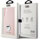Karl Lagerfeld Etui Karl Lagerfeld KLHCS23MSMHCNPP Samsung Galaxy S23+ Plus Silicone Choupette Metal Pin różowy/pink
