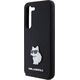 Karl Lagerfeld Etui Karl Lagerfeld KLHCS23SSMHCNPK Samsung Galaxy S23 hardcase Silicone Choupette Metal Pin czarny/black
