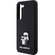 Karl Lagerfeld Etui Karl Lagerfeld KLHCS23SSMHKCNPK Samsung Galaxy S23 hardcase Silicone Karl&Choupette Metal Pin czarny/black