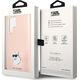 Karl Lagerfeld Etui Karl Lagerfeld KLHCS23LSMHCNPP Samsung Galaxy S23 Ultra Silicone Choupette Metal Pin różowy/pink