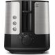 Toster Philips Philips | Toaster | HD2635/90 Viva Collection | Number of slots 2 | Housing material Metal/Plastic | Stainless Steel/Black