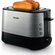 Toster Philips Philips | Toaster | HD2635/90 Viva Collection | Number of slots 2 | Housing material Metal/Plastic | Stainless Steel/Black
