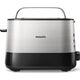 Toster Philips Philips | Toaster | HD2635/90 Viva Collection | Number of slots 2 | Housing material Metal/Plastic | Stainless Steel/Black