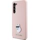 Karl Lagerfeld Etui Karl Lagerfeld KLHCS24MSMHCNPP Samsung Galaxy S24+ Plus Silicone Choupette Metal Pin różowy/pink