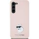 Karl Lagerfeld Etui Karl Lagerfeld KLHCS24MSMHCNPP Samsung Galaxy S24+ Plus Silicone Choupette Metal Pin różowy/pink