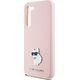 Karl Lagerfeld Etui Karl Lagerfeld KLHCS24MSMHCNPP Samsung Galaxy S24+ Plus Silicone Choupette Metal Pin różowy/pink