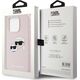 Karl Lagerfeld Karl Lagerfeld KLHMP15LSKCHPPLP iPhone 15 Pro 6.1" różowy/pink hardcase Silicone Karl & Choupette MagSafe