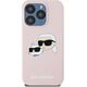 Karl Lagerfeld Karl Lagerfeld KLHMP15XSKCHPPLP iPhone 15 Pro Max 6.7" różowy/pink hardcase Silicone Karl & Choupette MagSafe