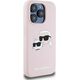 Karl Lagerfeld Karl Lagerfeld KLHMP15XSKCHPPLP iPhone 15 Pro Max 6.7" różowy/pink hardcase Silicone Karl & Choupette MagSafe