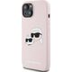 Karl Lagerfeld Karl Lagerfeld KLHMP15SSKCHPPLP iPhone 15 / 14 / 13 6.1" różowy/pink hardcase Silicone Karl & Choupette MagSafe
