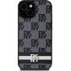 DKNY DKNY DKHCP14SPCPTSSK iPhone 14 / 15 / 13 6.1" czarny/black hardcase Leather Checkered Mono Pattern & Printed Stripes