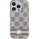 DKNY DKNY DKHMP15XHCPTSE iPhone 15 Pro Max 6.7" beżowy/beige hardcase IML Checkered Mono Pattern & Printed Stripes MagSafe
