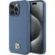 DKNY DKNY DKHMP15XPSHRPSB iPhone 15 Pro Max 6.7" niebieski/blue hardcase Leather Monogram Pattern Metal Logo MagSafe