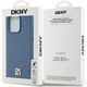 DKNY DKNY DKHMP15XPSHRPSB iPhone 15 Pro Max 6.7" niebieski/blue hardcase Leather Monogram Pattern Metal Logo MagSafe