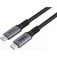 Kabel USB MicroConnect USB-C - USB-C 1 m Czarny (Premium USB4 USB-C cable 1m)