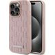 Karl Lagerfeld Karl Lagerfeld KLHMP15LPKHPORPP iPhone 15 Pro 6.1" hardcase różowy/pink Leather Monogram Metal Logo