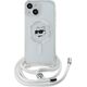 Karl Lagerfeld Karl Lagerfeld KLHMP15SHCCHNT iPhone 15 / 14 / 13 6.1" hardcase transparent IML Choupette Head & Cord Magsafe