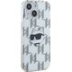 Karl Lagerfeld Karl Lagerfeld KLHCP15SHKLPCHT iPhone 15 / 14 / 13 6.1" transparent hardcase IML Choupette Head & Monogram