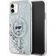 Karl Lagerfeld Karl Lagerfeld KLHMN61LGCHSGH iPhone 11 / Xr 6.1" hardcase transparent Liquid Glitter Choupette Head Magsafe