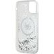 Karl Lagerfeld Karl Lagerfeld KLHMN61LGCHSGH iPhone 11 / Xr 6.1" hardcase transparent Liquid Glitter Choupette Head Magsafe