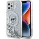 Karl Lagerfeld Karl Lagerfeld KLHMP12MLGCHSGH iPhone 12/12 Pro 6.1" hardcase transparent Liquid Glitter Choupette Head Magsafe