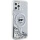 Karl Lagerfeld Karl Lagerfeld KLHMP12MLGCHSGH iPhone 12/12 Pro 6.1" hardcase transparent Liquid Glitter Choupette Head Magsafe