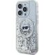 Karl Lagerfeld Karl Lagerfeld KLHMP13XLGCHSGH iPhone 13 Pro Max 6.7" hardcase transparent Liquid Glitter Choupette Head Magsafe