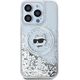 Karl Lagerfeld Karl Lagerfeld KLHMP13XLGCHSGH iPhone 13 Pro Max 6.7" hardcase transparent Liquid Glitter Choupette Head Magsafe