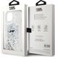 Karl Lagerfeld Karl Lagerfeld KLHMP14SLGCHSGH iPhone 14 / 15 / 13 6.1" hardcase transparent Liquid Glitter Choupette Head Magsafe