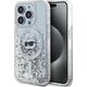 Karl Lagerfeld Karl Lagerfeld KLHMP14XLGCHSGH iPhone 14 Pro Max 6.7" hardcase transparent Liquid Glitter Choupette Head Magsafe