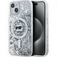 Karl Lagerfeld Karl Lagerfeld KLHMP15SLGCHSGH iPhone 15 / 14 / 13 6.1" hardcase transparent Liquid Glitter Choupette Head Magsafe
