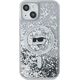 Karl Lagerfeld Karl Lagerfeld KLHMP15SLGCHSGH iPhone 15 / 14 / 13 6.1" hardcase transparent Liquid Glitter Choupette Head Magsafe