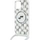 Karl Lagerfeld Karl Lagerfeld KLHMP15SHCKCKLCT iPhone 15 / 14 / 13 6.1" transparent hardcase IML Crossbody Monogram Karl & Choupette Head MagSafe