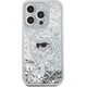 Karl Lagerfeld Karl Lagerfeld KLHMP15LLGKISGH iPhone 15 Pro 6.1" hardcase transparent Liquid Glitter Karl Head Magsafe