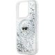 Karl Lagerfeld Karl Lagerfeld KLHMP15LLGKISGH iPhone 15 Pro 6.1" hardcase transparent Liquid Glitter Karl Head Magsafe