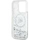 Karl Lagerfeld Karl Lagerfeld KLHMP15LLGKISGH iPhone 15 Pro 6.1" hardcase transparent Liquid Glitter Karl Head Magsafe