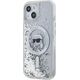 Karl Lagerfeld Karl Lagerfeld KLHMP15SLGKISGH iPhone 15 / 14 / 13 6.1" hardcase transparent Liquid Glitter Karl Head Magsafe