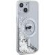 Karl Lagerfeld Karl Lagerfeld KLHMP15SLGKISGH iPhone 15 / 14 / 13 6.1" hardcase transparent Liquid Glitter Karl Head Magsafe