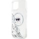 Karl Lagerfeld Karl Lagerfeld KLHMP15SLGKISGH iPhone 15 / 14 / 13 6.1" hardcase transparent Liquid Glitter Karl Head Magsafe