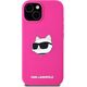 Karl Lagerfeld Karl Lagerfeld KLHMP15MSCHPPLF iPhone 15 Plus / 14 Plus 6.7" różowy/fuschia hardcase Silicone Choupette Head MagSafe