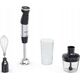 Blender Tefal Tefal HB673830 Quickchef+ 3v1 Black tyčový mixér, 1000 W, 20 rychlostí, tichý režim, kovový plášť